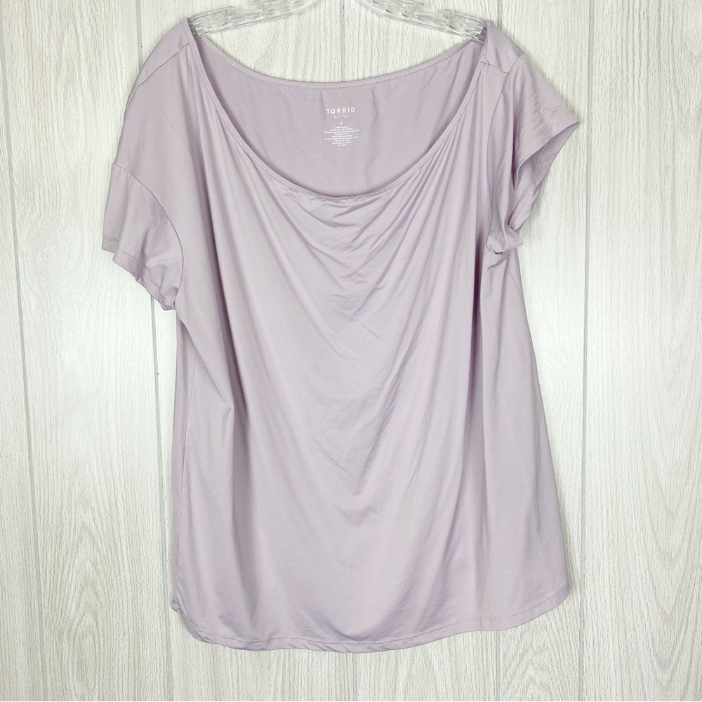 Torrid | Performance Jersey Off-Shoulder Short Sleeve Active Tee Size 0X